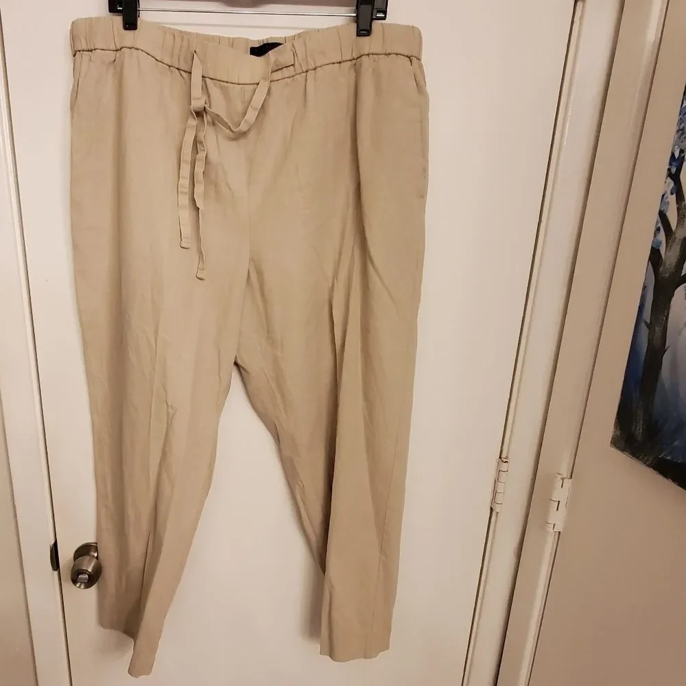 Banana Republic linen blend comfy pants size XL NEW‎
